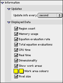 View Window Information Preferences